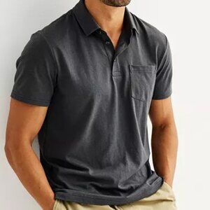 Men's Sonoma Goods For Life Supersoft Short Sleeve Polo, Size: Small, Grey